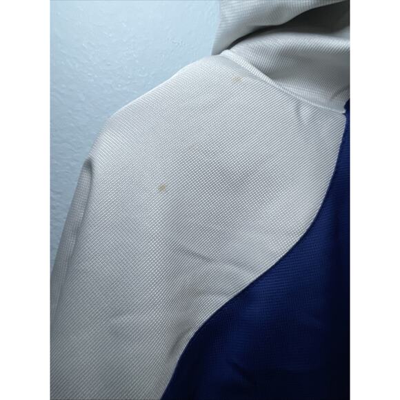 Reebok NFL Sideline NY Giants Men's Fleece Lined Hooded Jacket XL Gray Blue Zip - Picture 9 of 9